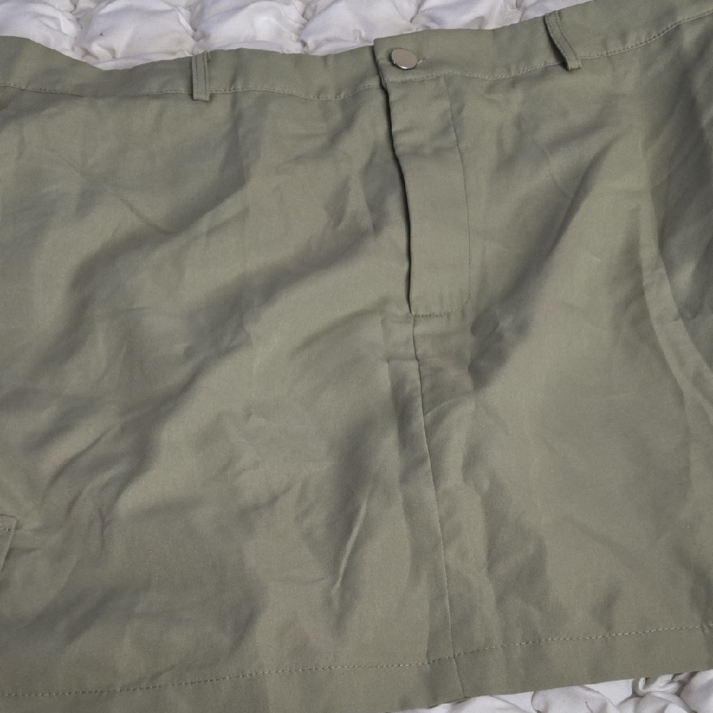 SHEIN Olive Green Mini Skirt
